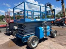 GENIE GS-4390 RT SCISSOR LIFT SN:GS9013-48977 4x4, powered by diesel engine, equipped with 43ft.
