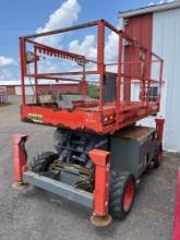 2017 SKYJACK SJ6832RT SCISSOR LIFT SN:37010632 4x4, powered by diesel engine, equipped with 32ft.