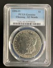 1896 US Morgan Silver Dollar O PCGS XF Details
