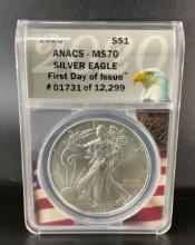 2020 US 1oz Fine Silver 1 Dollar S