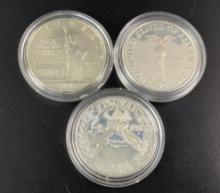 (3) US $1 Commemorative Silver Coins