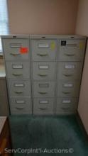 Lot of 3 Letter 4-Drawer File Cabinets