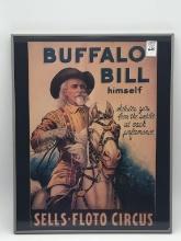 Poster Framed Adv. Contemp. Poster Buffalo Bill