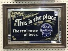 Framed Adv, Mirror-This is the Place-The Real