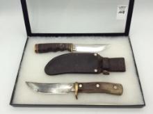 Lot of 2 Schrade Fixed Blade Knives Including