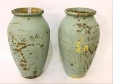 Pair of Matching Lg. Redwing Art Pottery Floor