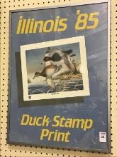 Framed Illinois 85 Duck Stamp Print Poster