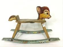 Vintage Walt Disney's Bambi Rocking Horse