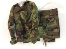 3 Piece Military Camo Uniform Set-