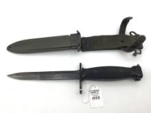 Bayonet Knife w Sheath Marked USM8A1