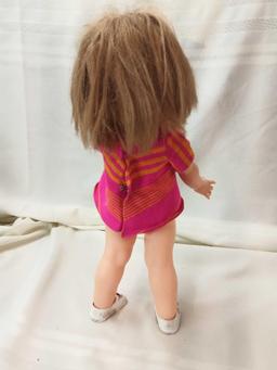 IDEAL CORP "GIGGLE" DOLL UNTESTED 18"