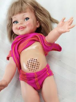 IDEAL CORP "GIGGLE" DOLL UNTESTED 18"
