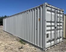 40' High Cube Conex Container w/ (4) Side Doors &