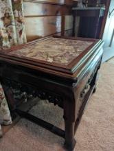 Chinese Carved Marble Top Table