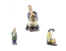Occupied - Modern Japanese Ceramic Figures Old Men