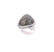 Navajo Sterling Turquoise Ring, Herbert Tsosie