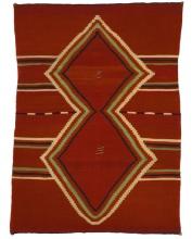 A Late Classic Navajo Mens Serape Blanket c. 1865