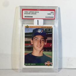 Collector PSA Graded 1992 Upper Deck #55 Shawn Green Mint 9 #04285888 Baseball Sport Card