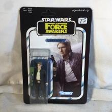 NIP Collector Star Wars The Force Awakens Han Solo Kenner Atcion Figure 4"Tall