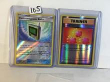 Lot of 2 Pcs Collector Modern Pokemon TCG Assorted Trainer Trading Game Cards - See Photos