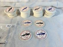 Lots of 175 Collector Radiological Controls Pearl Harbor Naval Shipyard 1993 Pogs  -  See Pictures