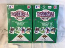 Lot of 2 Collector 1990 Edition Upper Deck Baseball Trading Card Packs  -  See Pictures