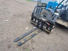 2024 UNUSED AGT SA-ZD HYDRAULIC SKID STEER FORKS, TO FIT FORKLIFT, COMPLETE