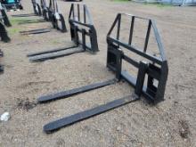 2024 UNUSED MOWER KING SKID STEER FORKS, TO FIT FORKLIFT, 4X1.4X50, S: SA24