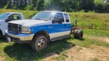 2000 FORD F350 6-SPEED, 4WD 195,000 MILES SHOWING. NOT RUNNING, NO BATTERY,
