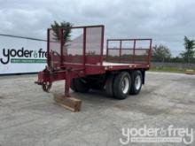 1974 Ward 18' x 108" Tandem Axle Flatbed Trailer