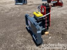 Unused 2024 Raytree Hydraulic Post Pounder, 7.9" Domed Cup Inside Diameter, 500 - 900 Impact Rate, T