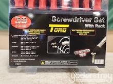 Unused 30pc Torq Screwdriver Set c/w Storage Rack