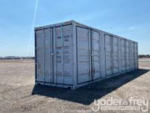 2024 40' HQ Container, One Side Multi-Door,4 Doors