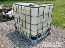 IBC Plastic/Poly Tank c/w metal Pallet Cage