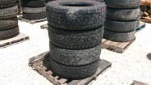 LOT OF TIRES,  (4) 295/70R 18 W/NO WHEELS, AS IS WHERE IS