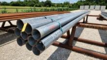 GALVANIZED PIPE,  NEW, (10) 5", 8 GAUGE, 285' TOTAL FEET, AS IS WHERE IS C#