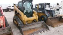2019 CAT 259D 2 SPEED TRACK SKID STEER, 2474 HRS  CAB & A/C, 12" RUBBER TRA