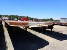NABORS FLATBED TRAILER,  TANDEM AXLE, SPRING RIDE, 10-20 ON DAYTONS, S# 484
