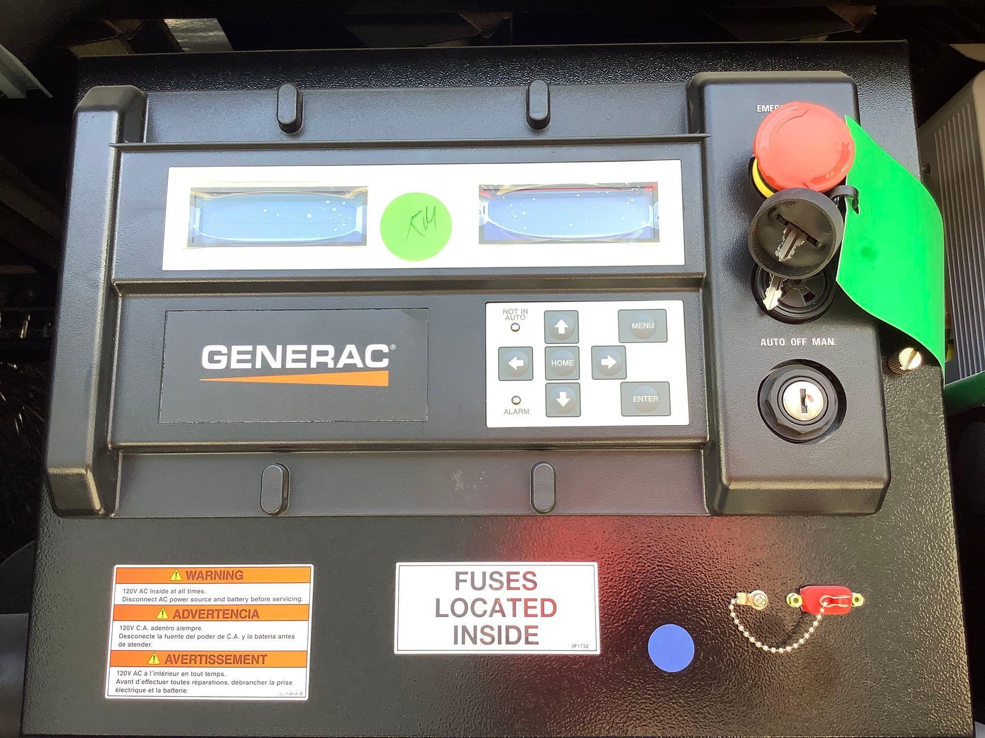 UNUSED GENERAC 10 KW DIESEL GENERATOR MODEL SD010, BACK-UP UNIT/NEVER BEEN USED, APPROX 60HZ, PHASE