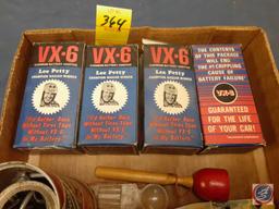 (4) Vintage Lee Petty VX-6 Battery Additive...(NO SHIPPING),...KORG DT-3 Digital Tuner, Assortment o