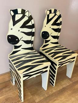 Set of 2 Wooden Youth Chairs