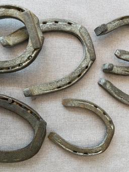 Group of Metal Horseshoes