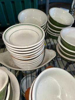 Group Lot of Hall Stoneware Bowls and More from King Cole Restaurant