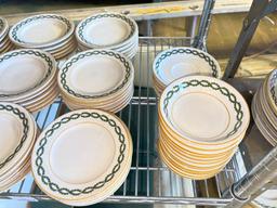 Group Lot of Shenango China Dessert Plates, Fruit Bowls, Saucers and More from King Cole Restaurant