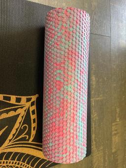 Gaiam Yoga Mat and Fly Flow Foam Roller