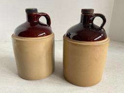 Group of 2 Stoneware Ehrle Brothers Winery Jugs