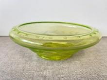 Vintage Uranium/Vaseline Glass Dish