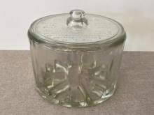 Vintage Sanitary Cheese Preserver Jar