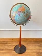 Vintage Reglogle World Nation Pedestal Globe
