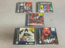 Group of 5 Play Station Games